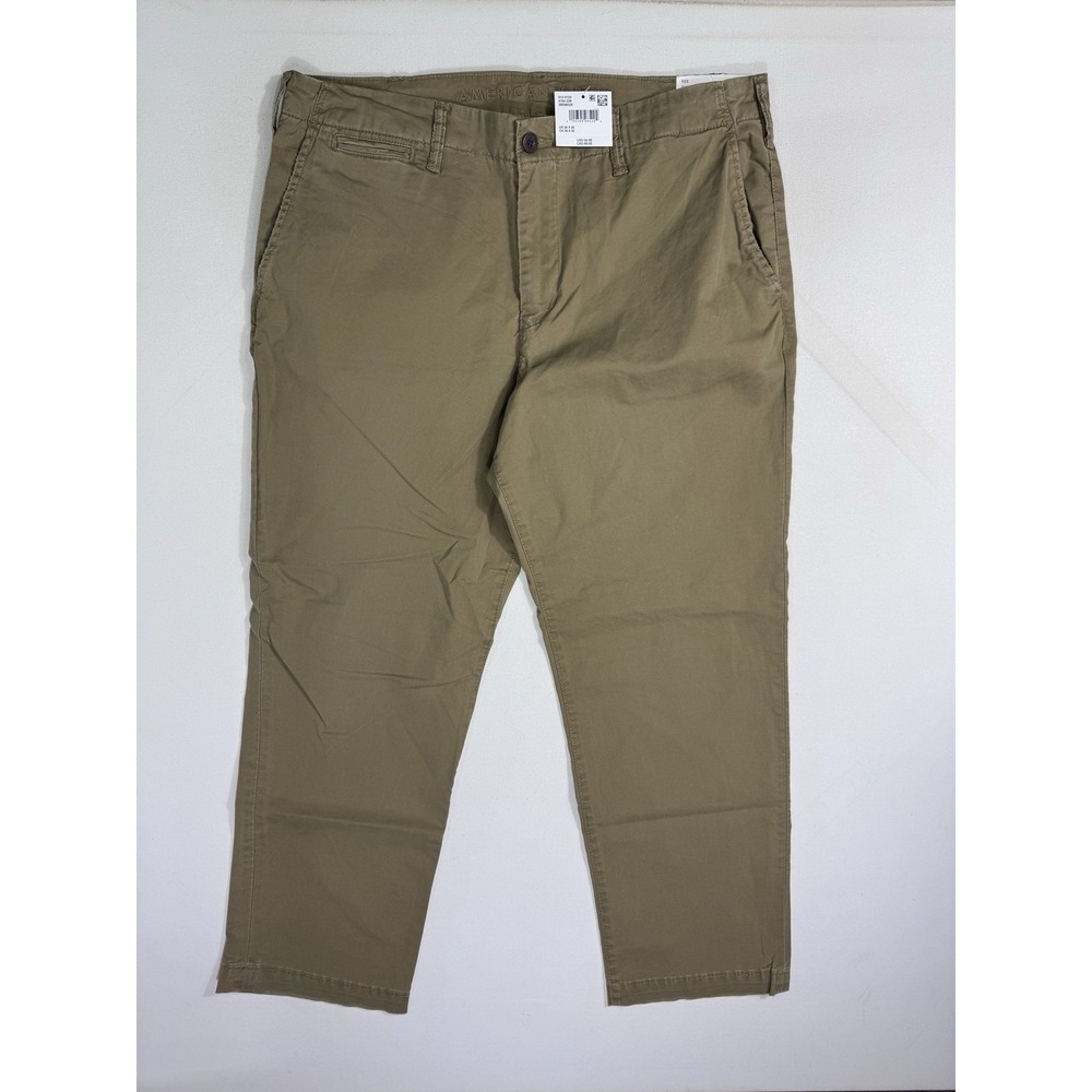 American Eagle Flex Men's 36x30 (38x28.5) NWT Relaxed Straight Lived-In Khakis